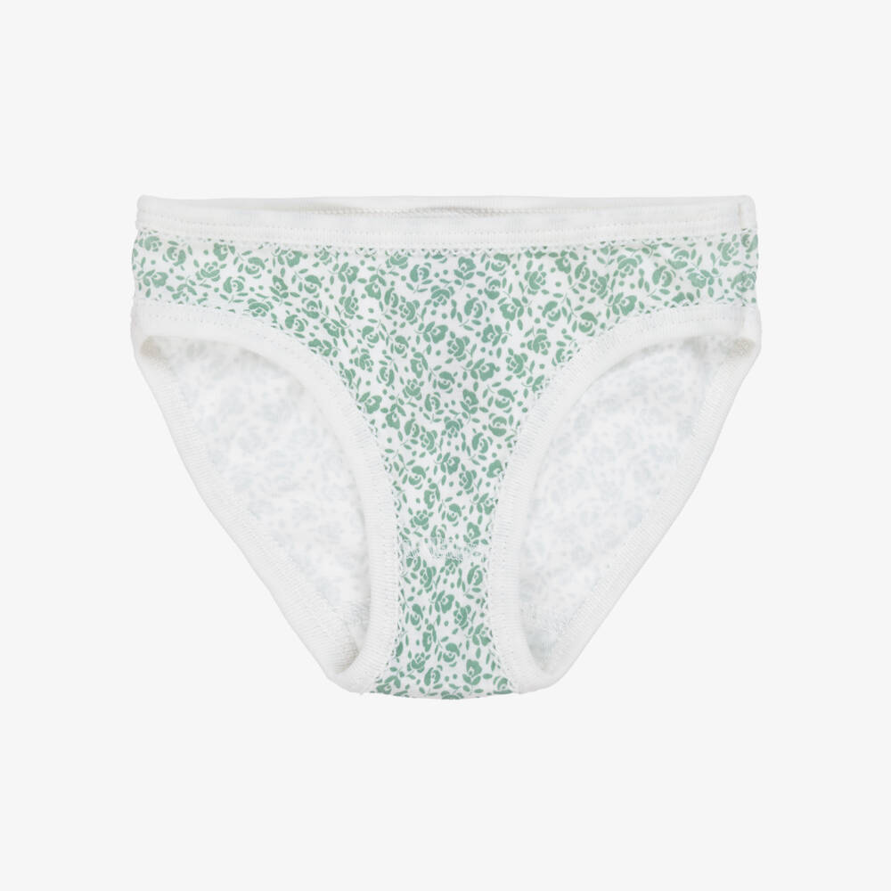 Petit Bateau-Girls' Floral Trio Cotton Panties | Childrensalon Outlet