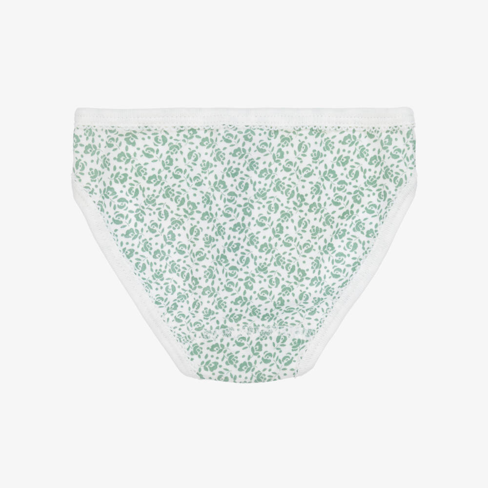 Petit Bateau-Girls' Floral Trio Cotton Panties | Childrensalon Outlet