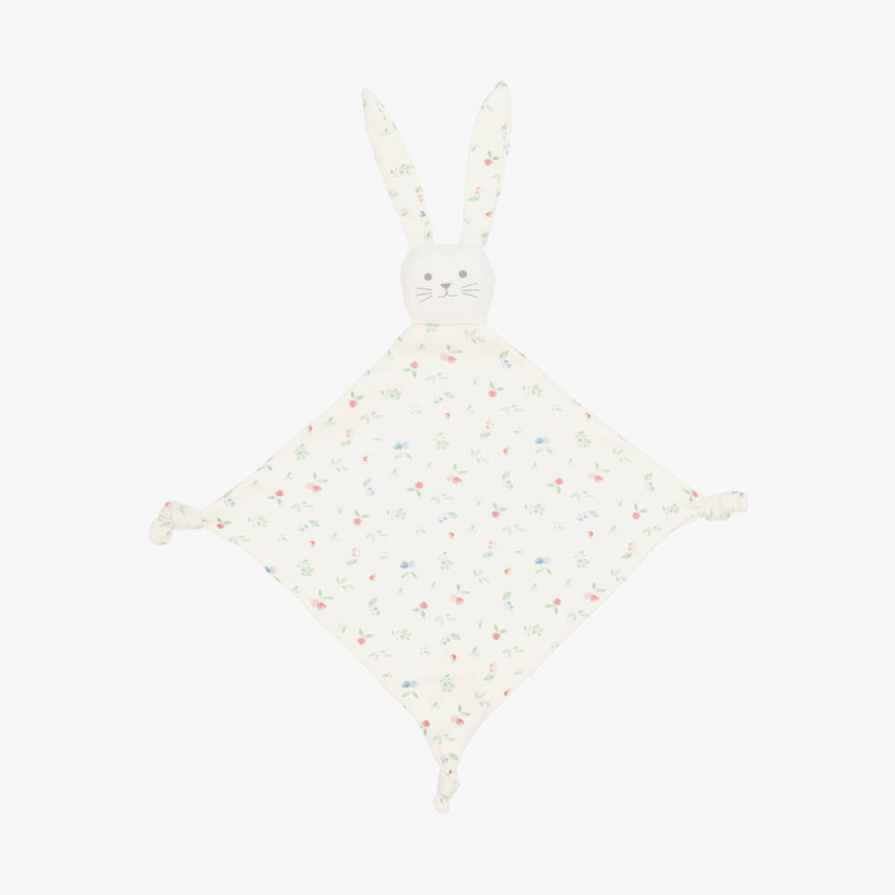 Petit Bateau-Girls Ivory Bunny Comforter Delight | Childrensalon Outlet