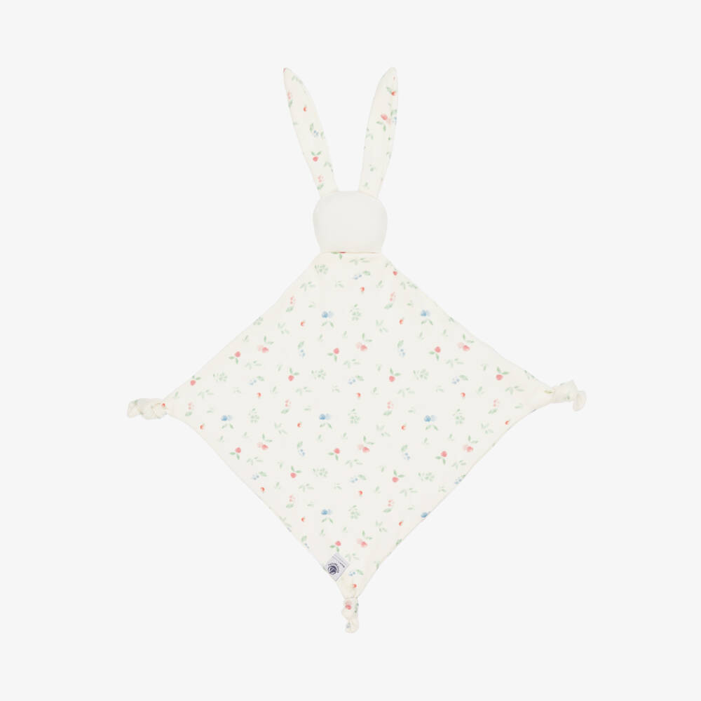 Petit Bateau-Girls Ivory Bunny Comforter Delight | Childrensalon Outlet