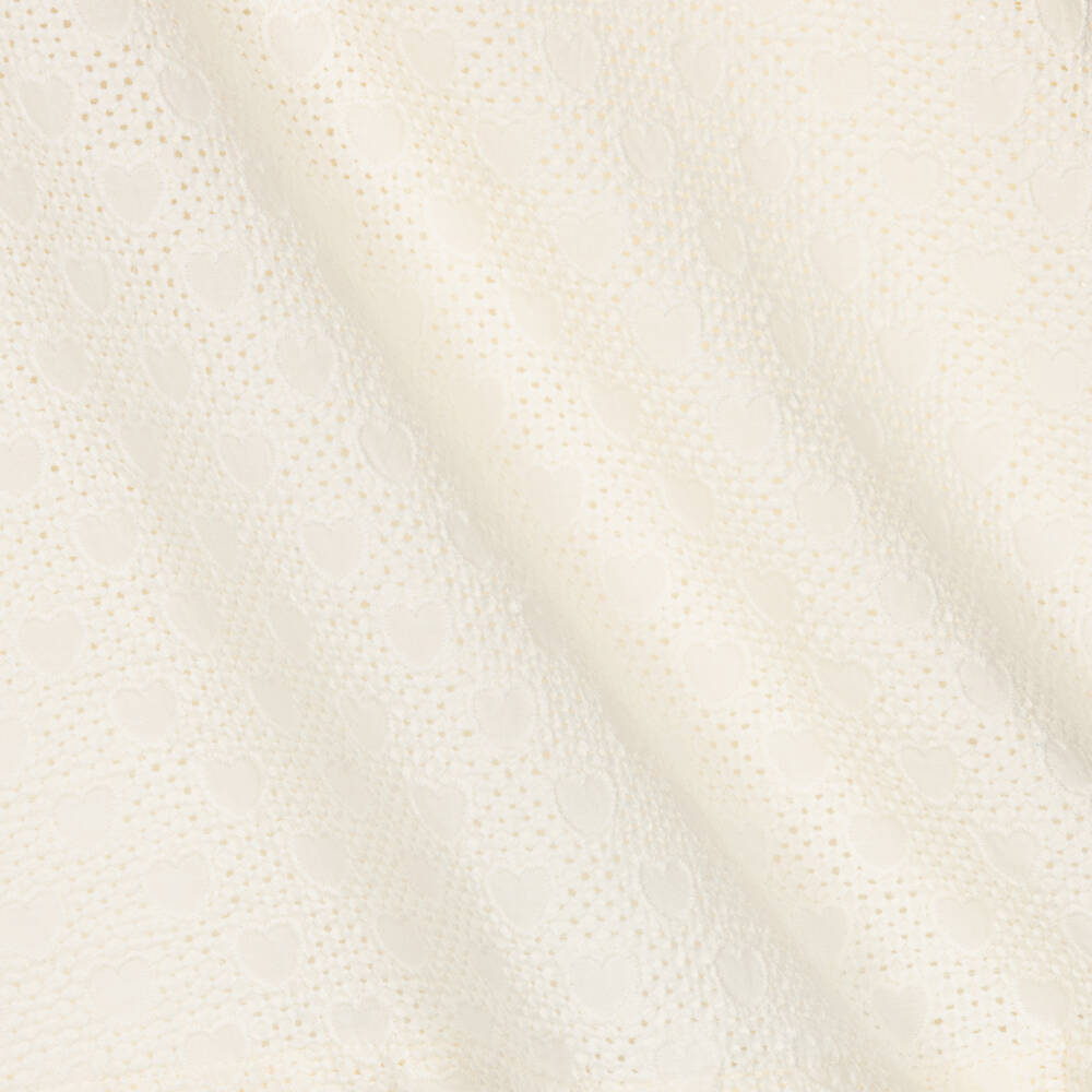 Petit Bateau-Girls Ivory Embroidered Dress with Heart Pattern | Childrensalon Outlet