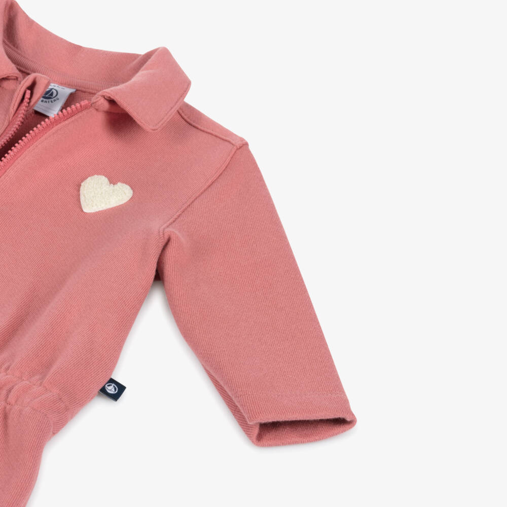 بتي باتو-جمبسوت بسحاب قطن عضوي لون زهري للبنات | Childrensalon Outlet