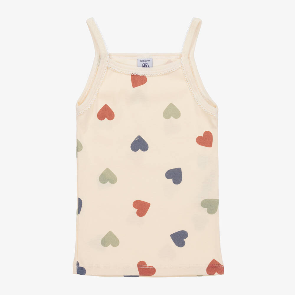 Petit Bateau-Girls Organic Cotton Vest Tops (3 Pack) | Childrensalon Outlet