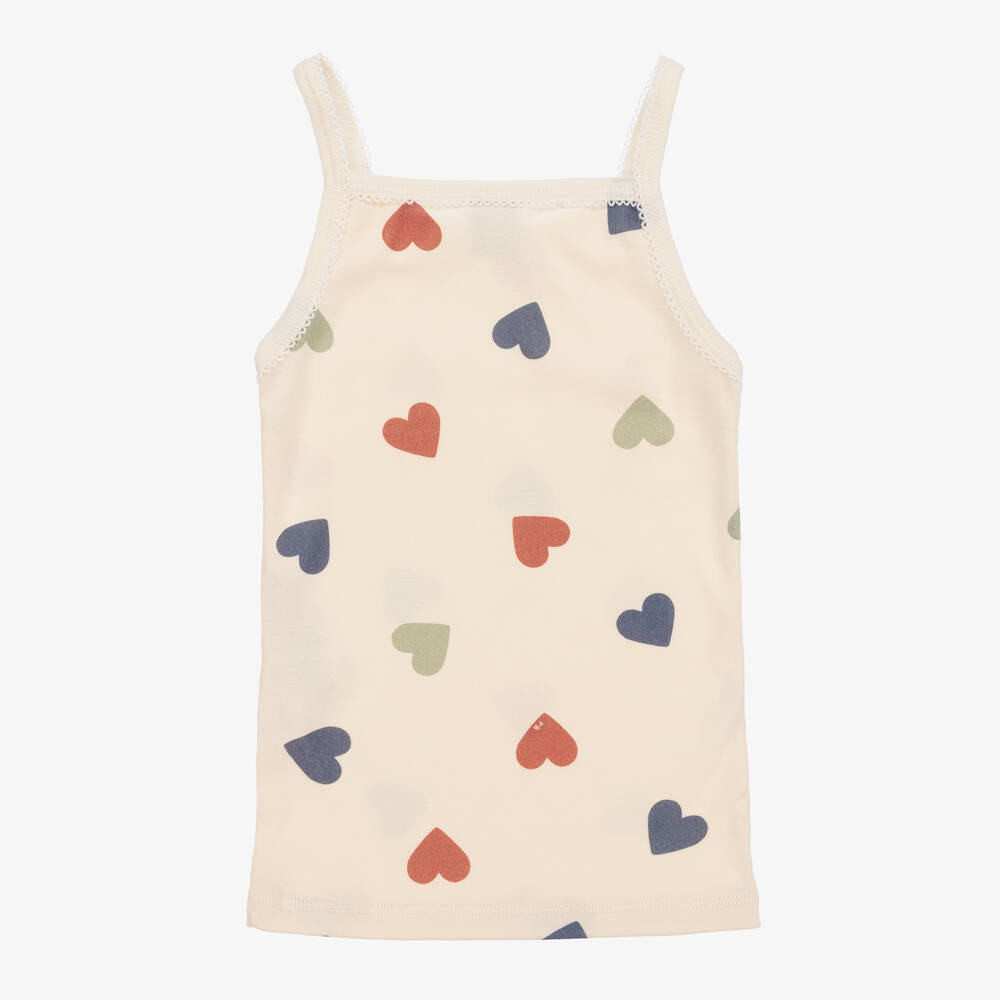 Petit Bateau-Girls Organic Cotton Vest Tops (3 Pack) | Childrensalon Outlet