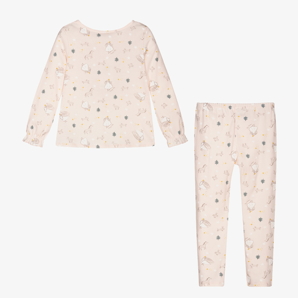 Petit Bateau-Розовая хлопковая пижама для девочек | Childrensalon Outlet
