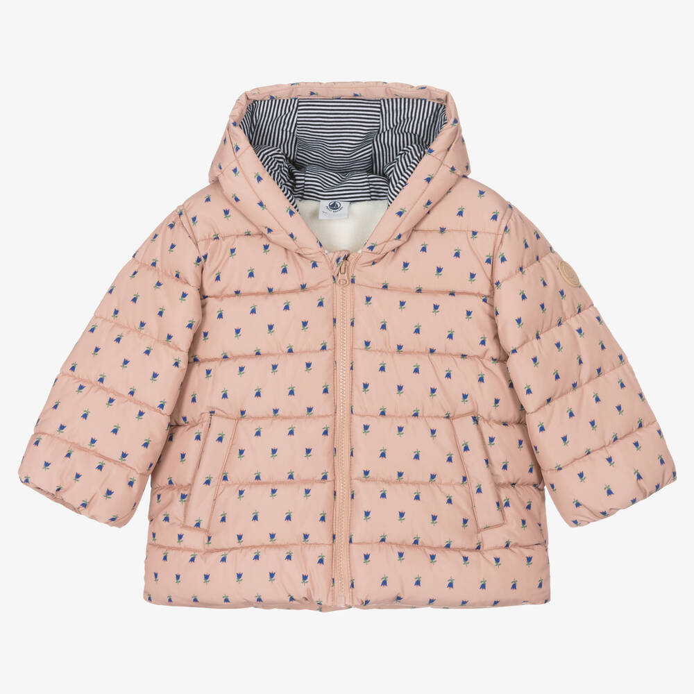 Petit Bateau - Розовая куртка в цветочек | Childrensalon