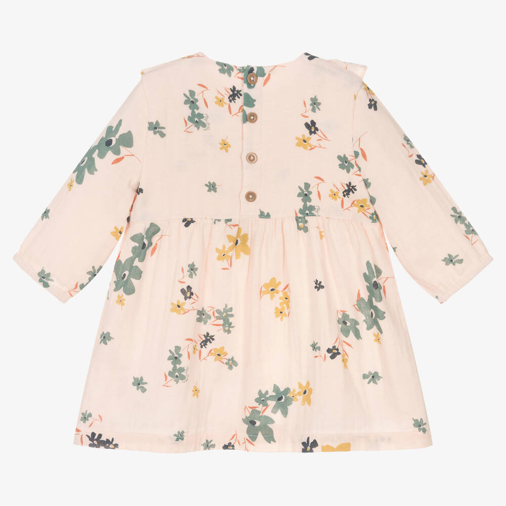 Petit Bateau-Розовое платье из органического хлопка | Childrensalon Outlet