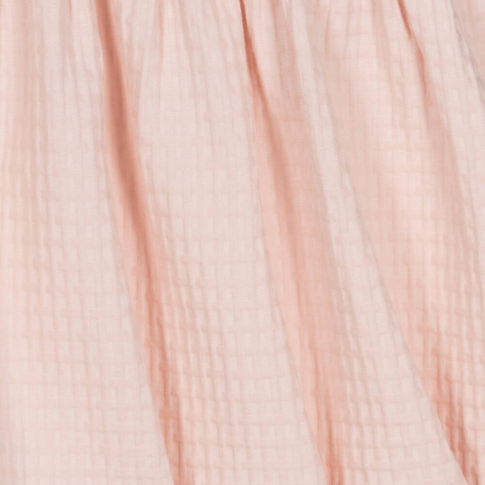 Petit Bateau-Girls Pink Organic Cotton Dress | Childrensalon Outlet