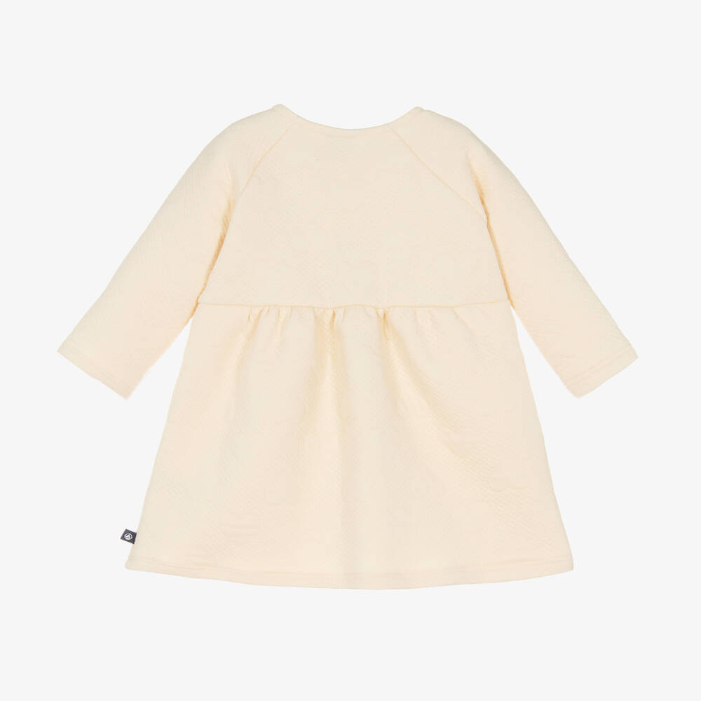 Petit Bateau-Girls Quilted Cotton Heart Dress | Childrensalon Outlet