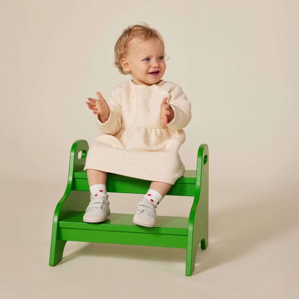 Petit Bateau-Girls Quilted Cotton Heart Dress | Childrensalon Outlet