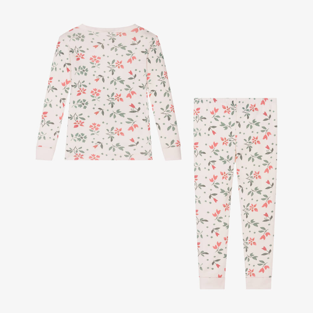 Petit Bateau-ملابس نوم قطنية زهرية للبنات | Childrensalon Outlet