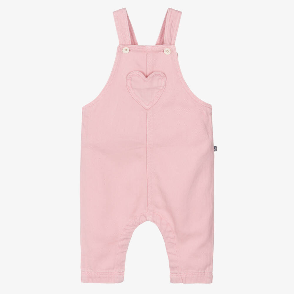 Petit Bateau-Розовый комбинезон с сердечком для малышей | Childrensalon Outlet