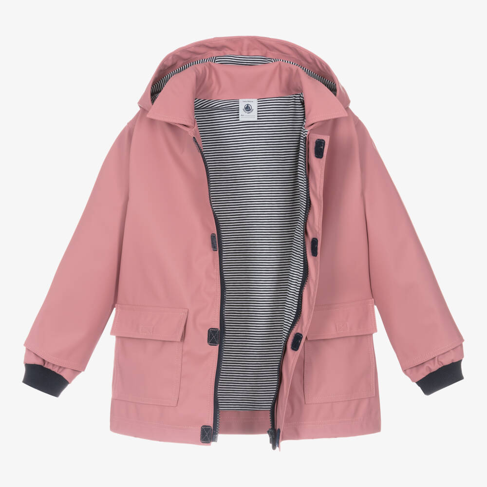 Petit Bateau-Girls Rosy Weatherproof Jacket | Childrensalon Outlet