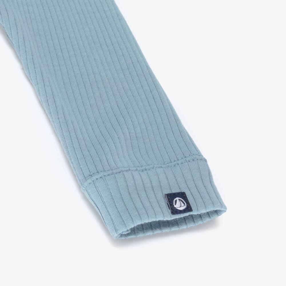 Petit Bateau-Girls Sky-Hued Cotton Trousers | Childrensalon Outlet