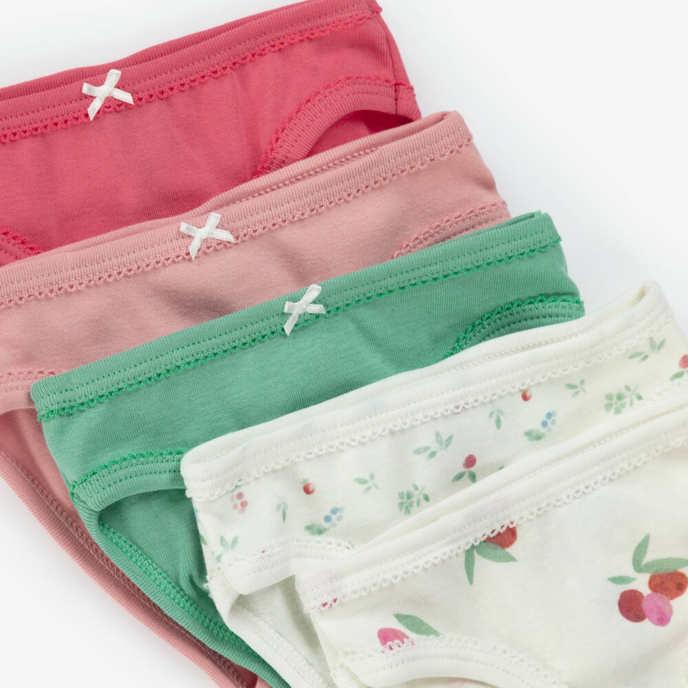 Petit Bateau-Girls' Soft Cotton Pastel Knickers Set | Childrensalon Outlet