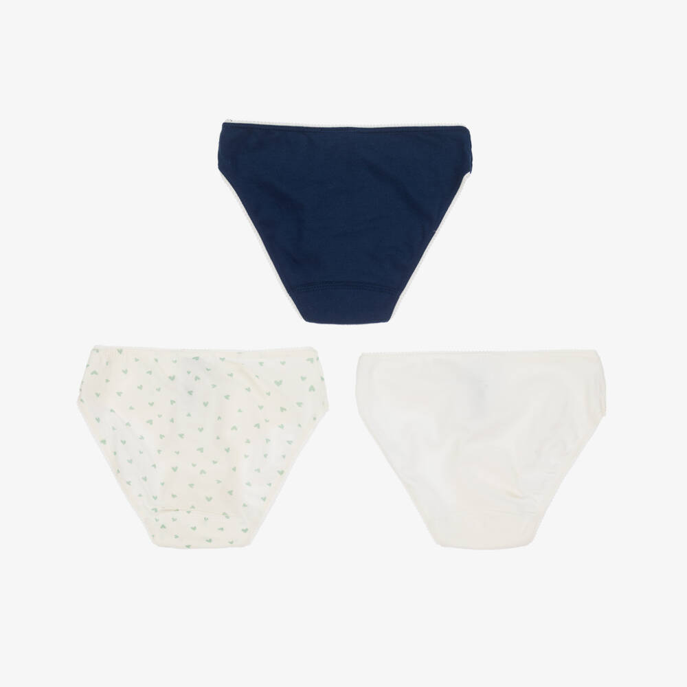 Petit Bateau-Girls Soft Cotton Underwear Trio | Childrensalon Outlet