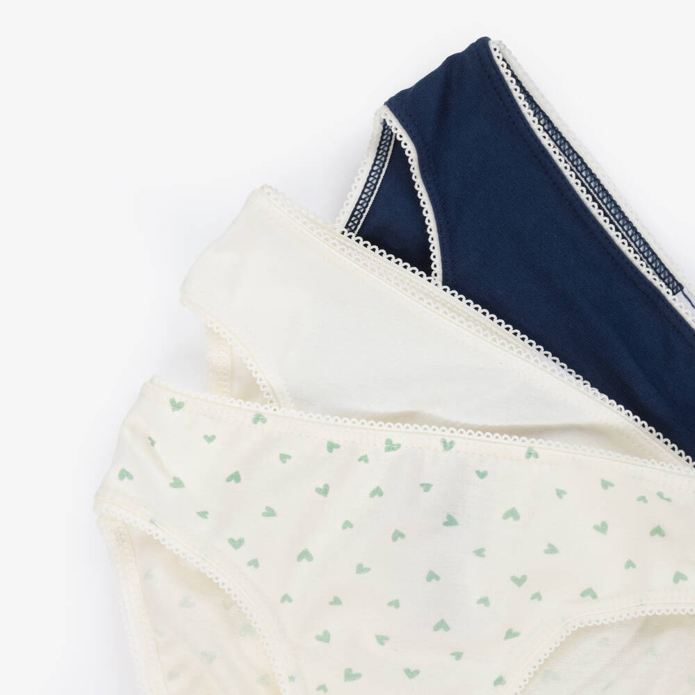 Petit Bateau-Girls Soft Cotton Underwear Trio | Childrensalon Outlet