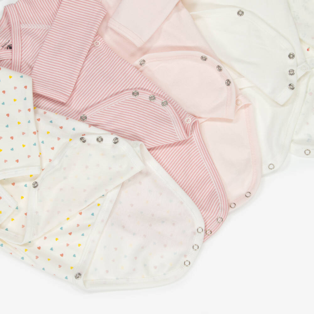 Petit Bateau-Girls' Soft Pink Bodysuit Collection | Childrensalon Outlet