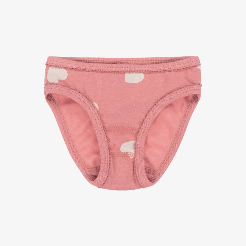 Petit Bateau-Girls Soft Pink Cotton Panties Trio | Childrensalon Outlet