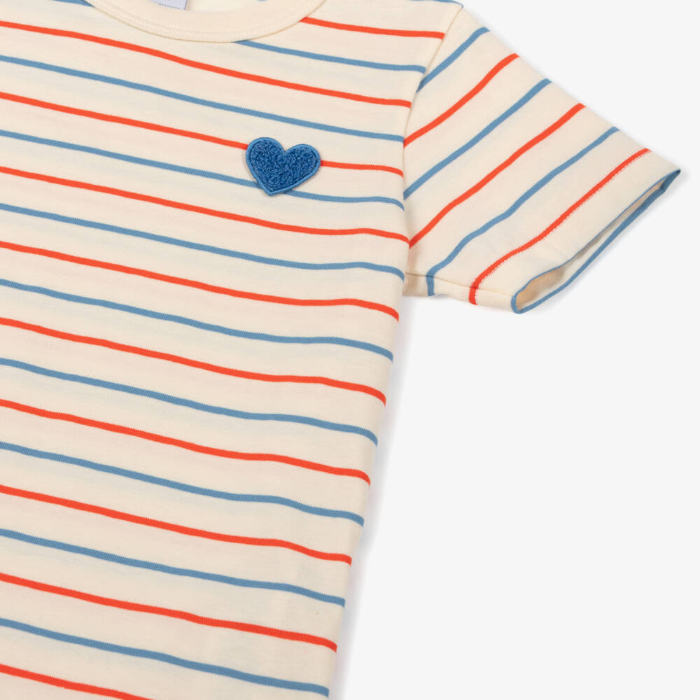 Petit Bateau-Girls Soft Stripe Knit Top | Childrensalon Outlet