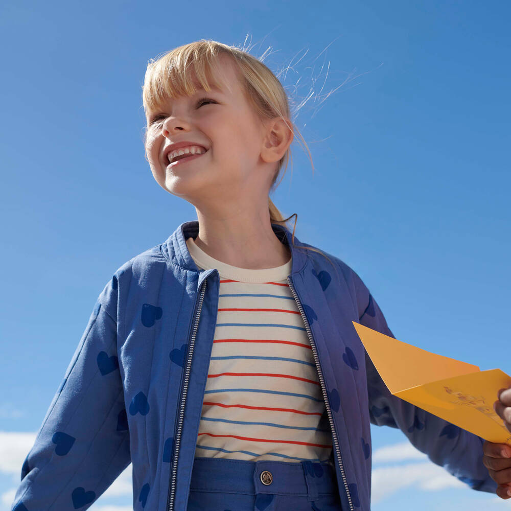 Petit Bateau-Girls Soft Stripe Knit Top | Childrensalon Outlet