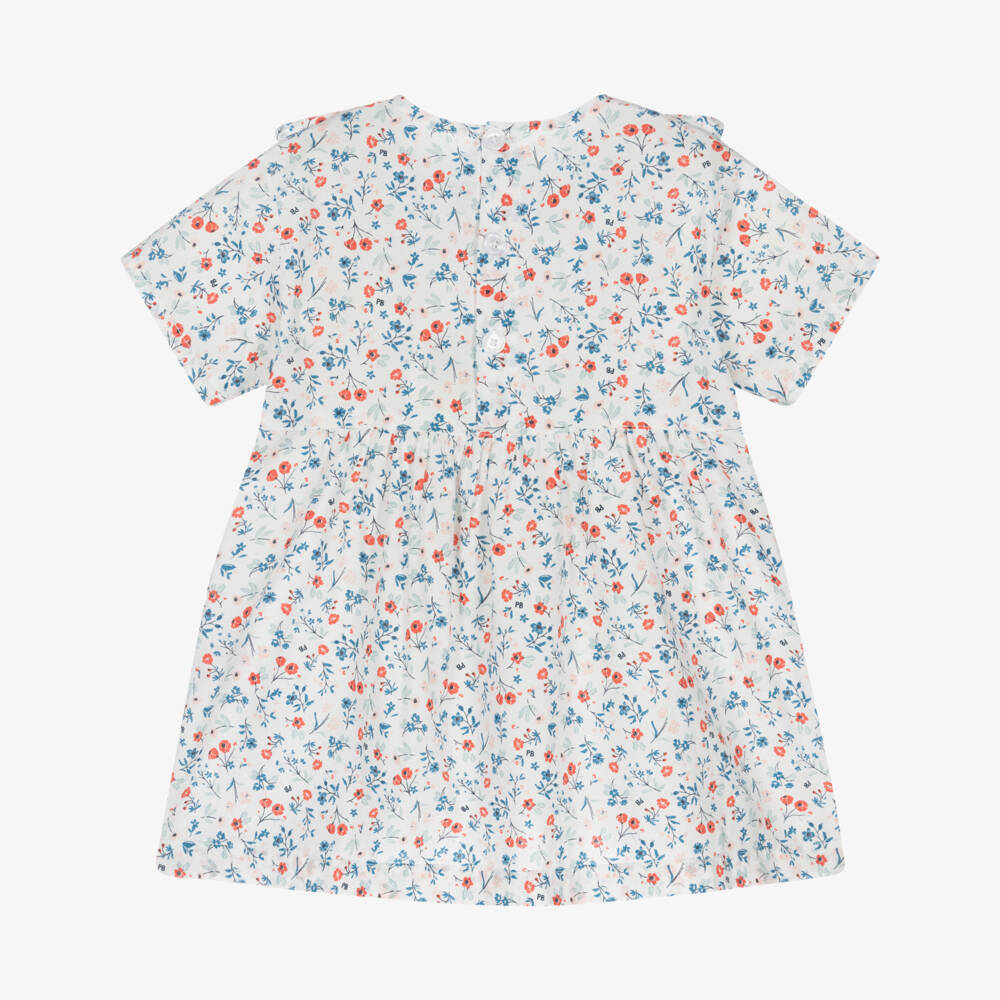 Petit Bateau-Весеннее хлопковое платье с цветочным узором для девочек | Childrensalon Outlet