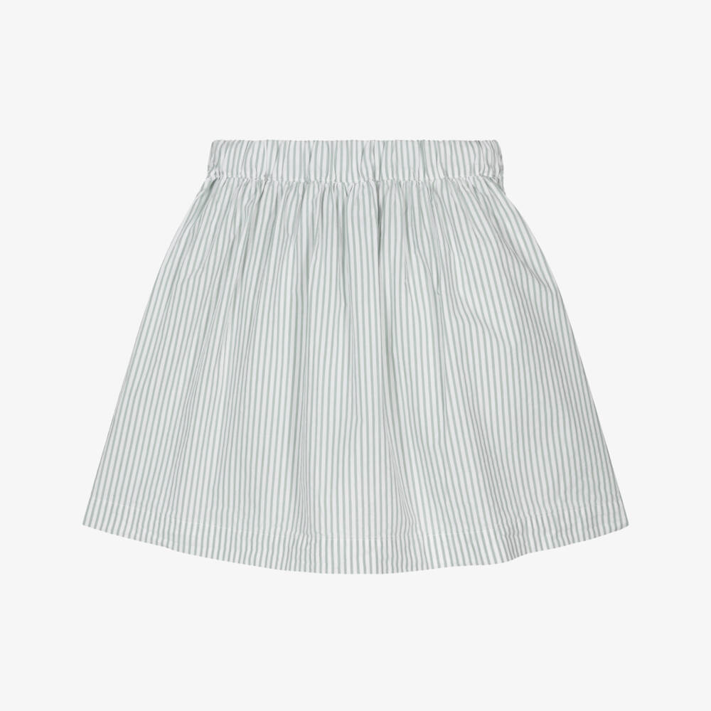 Petit Bateau-Girls' Verdant Stripe Bow Skirt | Childrensalon Outlet