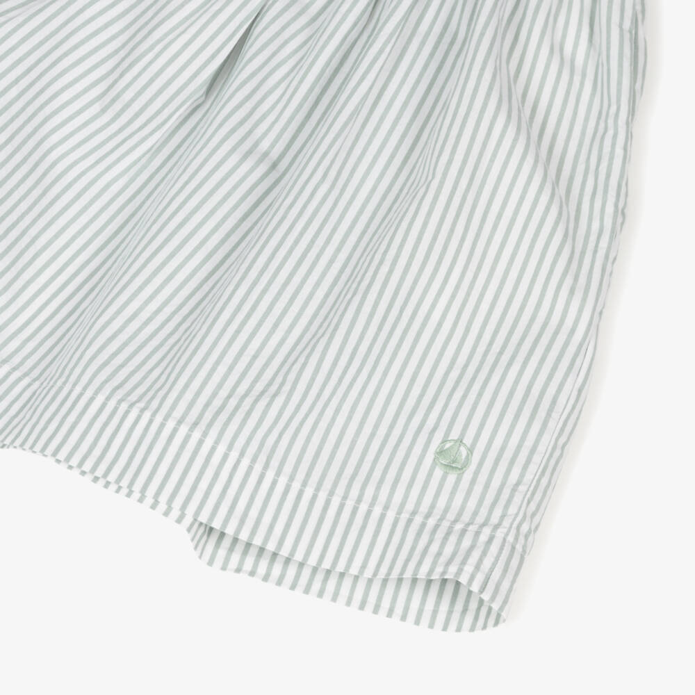 Petit Bateau-Girls' Verdant Stripe Bow Skirt | Childrensalon Outlet