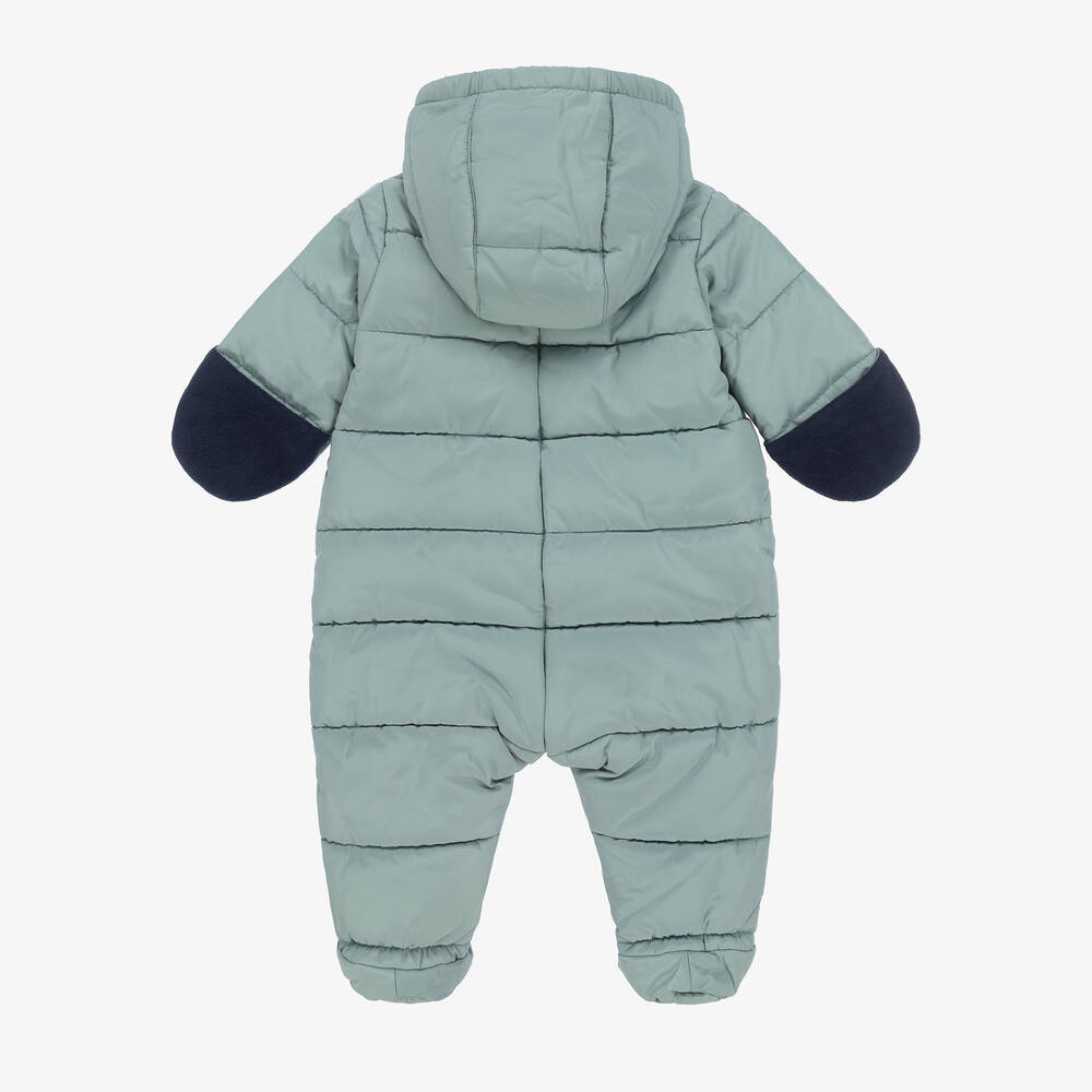 Petit Bateau-Зеленый утепленный зимний комбинезон | Childrensalon Outlet