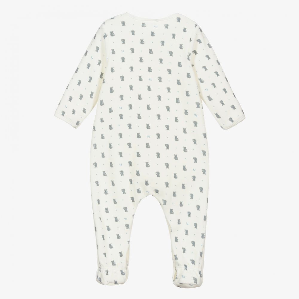 Petit Bateau-Кремовый комбинезон 2-в-1 из велюра | Childrensalon Outlet