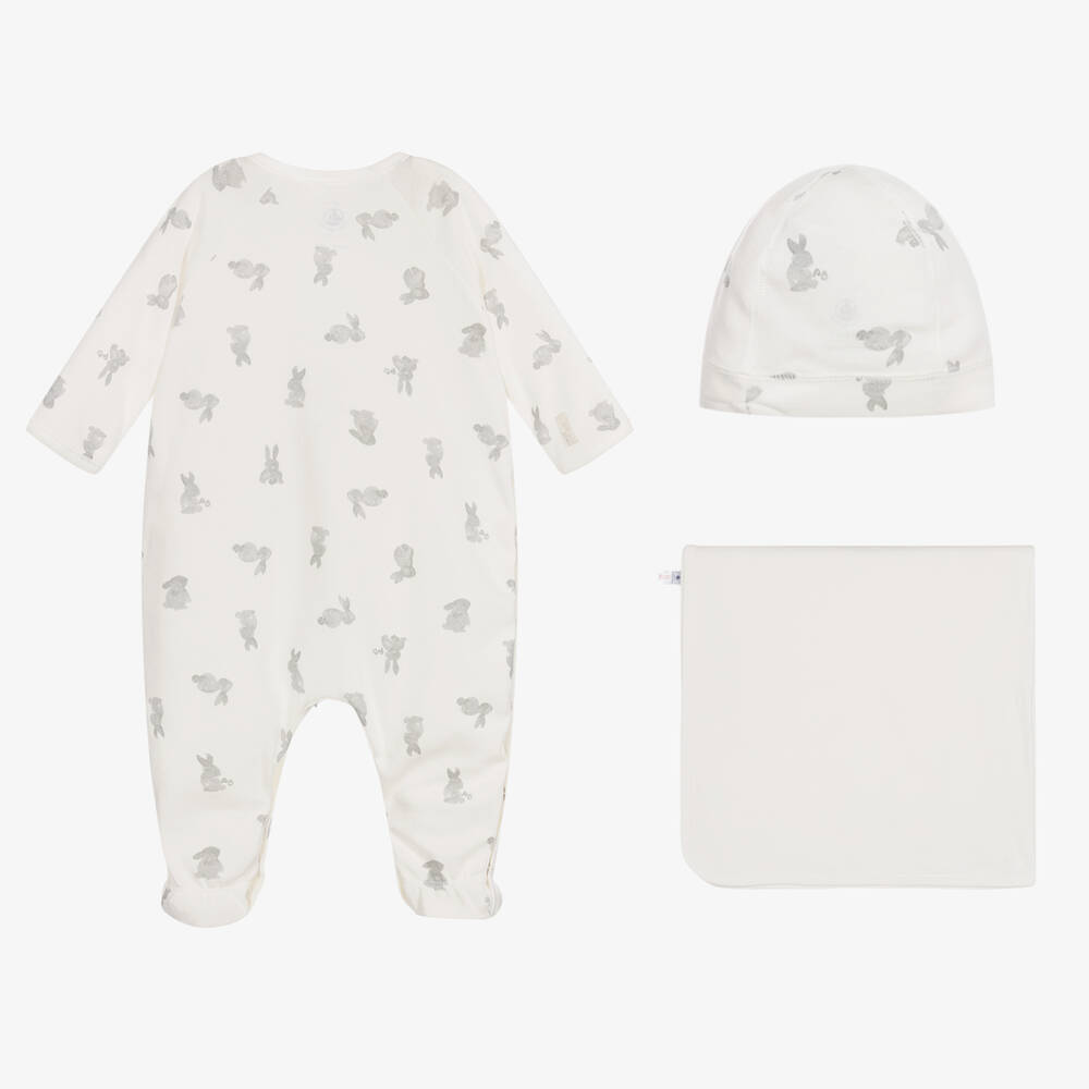 Petit Bateau-Кремовый комплект из органического хлопка | Childrensalon Outlet