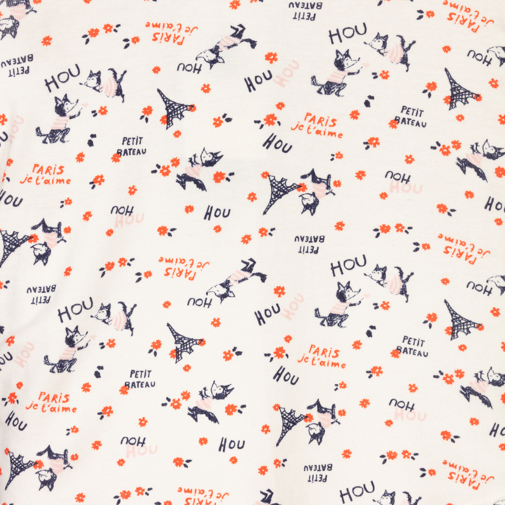 بتي باتو-بيجاما قطن عضوي لون عاجي | Childrensalon Outlet