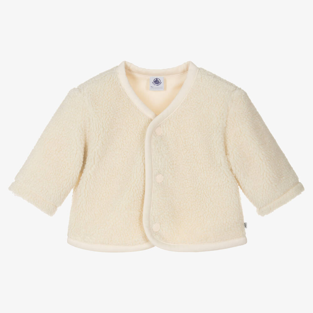 Petit Bateau - Кремовая куртка из шерпы | Childrensalon