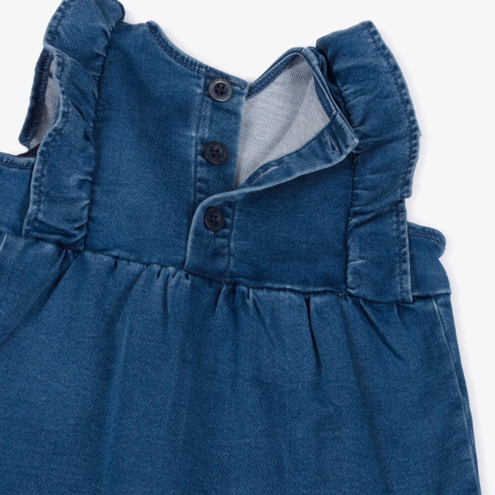 Petit Bateau-Платье из мягкого денима для девочек | Childrensalon Outlet