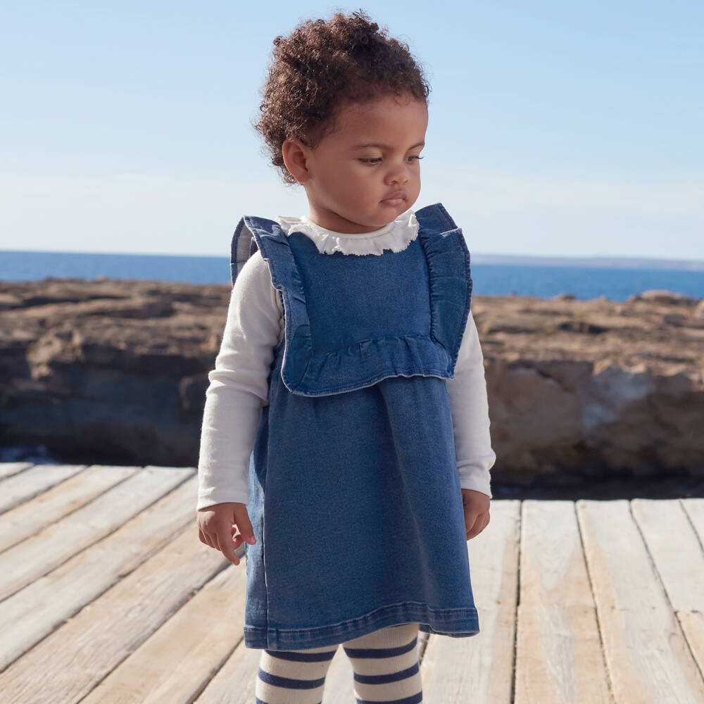 Petit Bateau-Платье из мягкого денима для девочек | Childrensalon Outlet