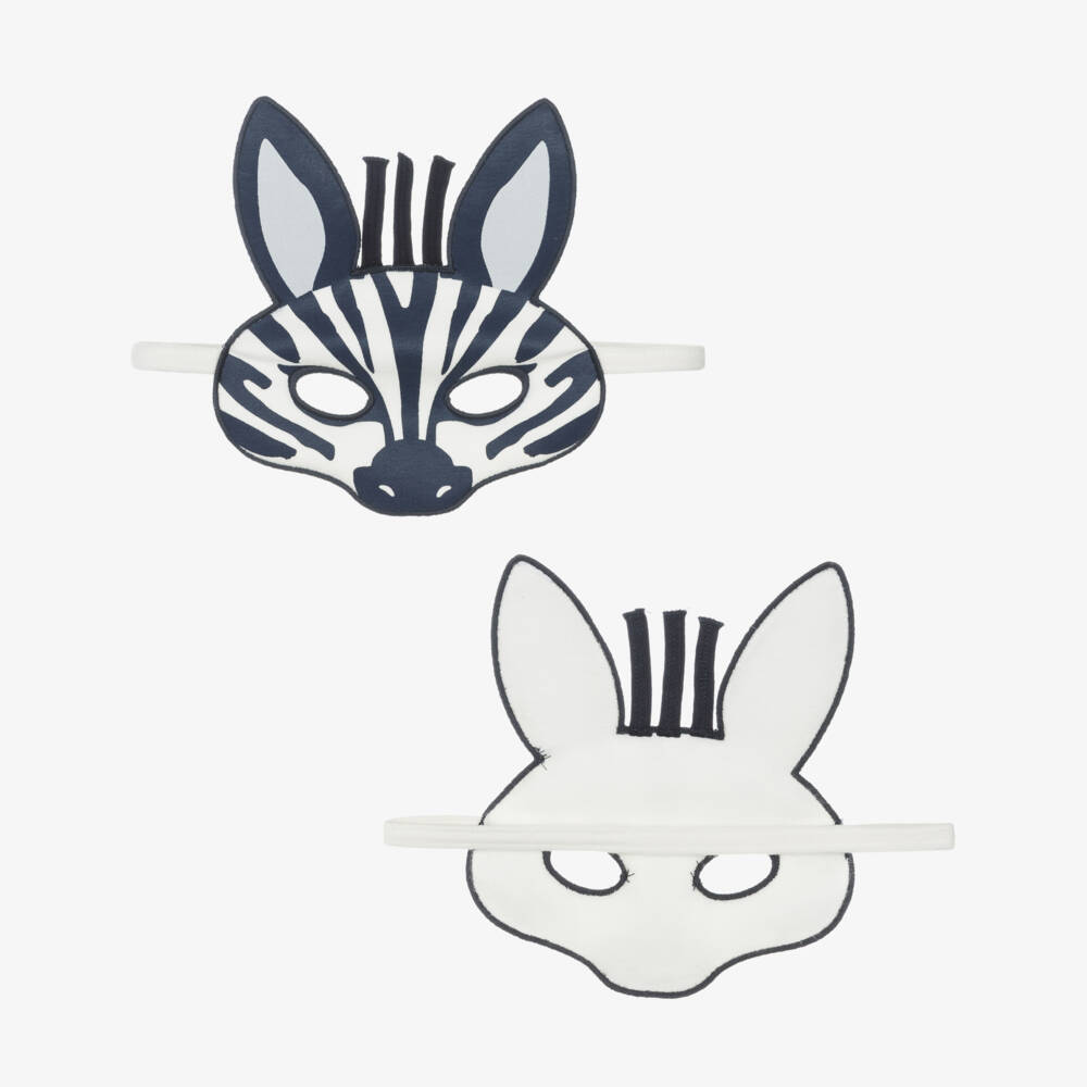 Petit Bateau-Navy Blue & Ivory Cotton Zebra Pyjamas | Childrensalon Outlet