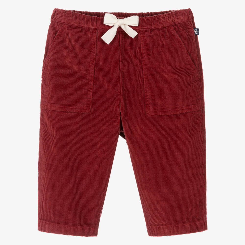 Petit Bateau-Red Cord Trousers | Childrensalon Outlet