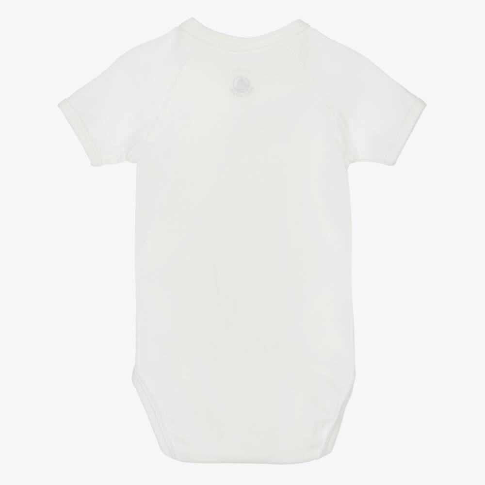 Petit Bateau-White Weekday Bodyvests (5 Pack) | Childrensalon Outlet