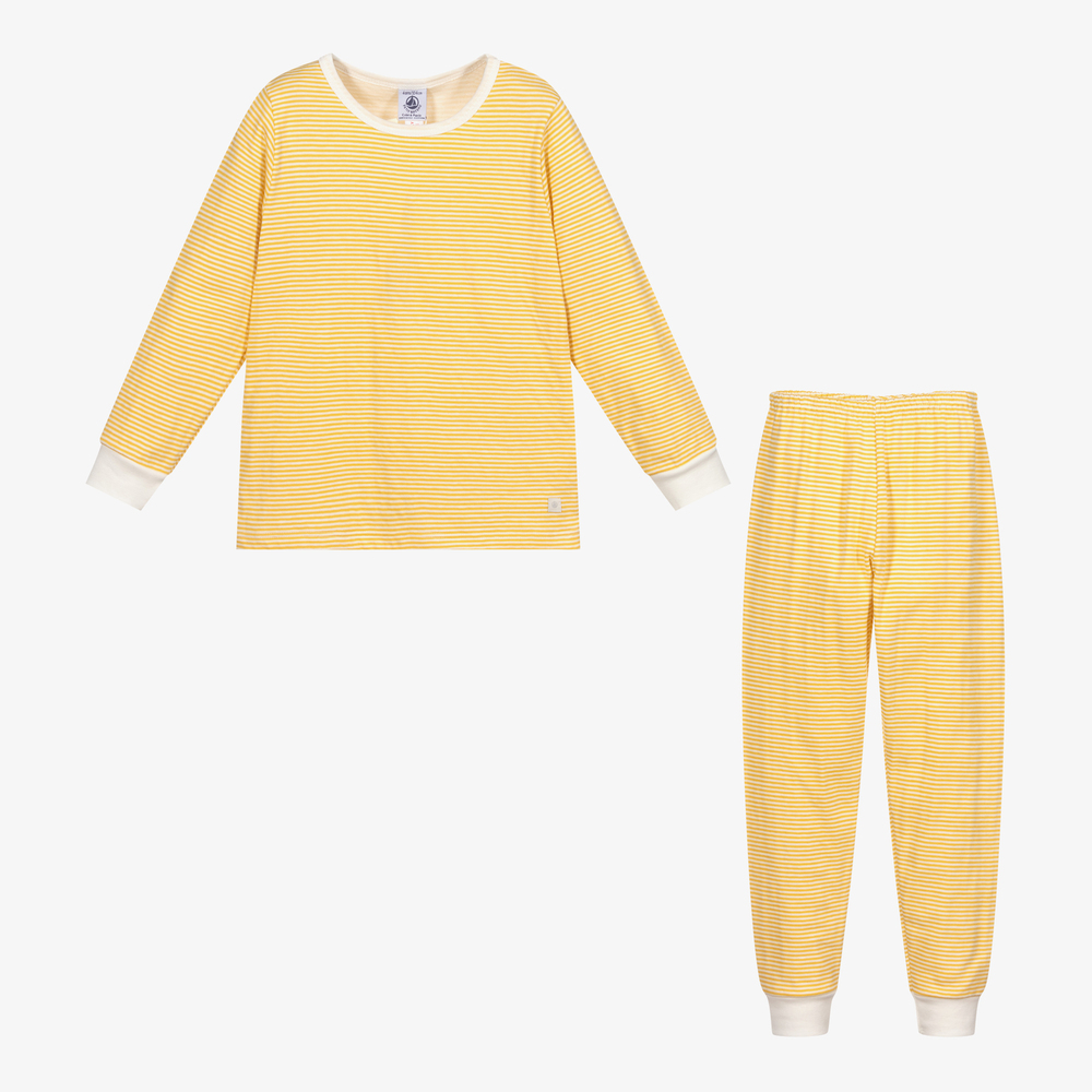 Petit Bateau-Желтая пижама из органического хлопка | Childrensalon Outlet