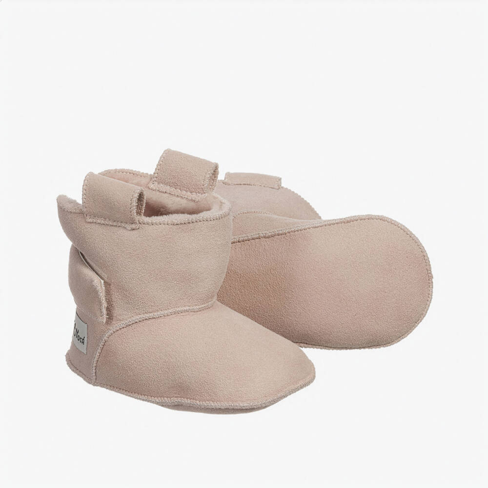 Petit Nord-بوط جلد شامواه لون وردي للرضيعات | Childrensalon Outlet