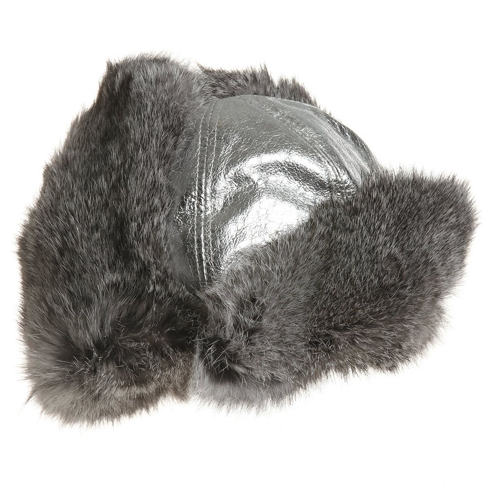 Petit Nord-قبعة جلد وفراء لون فضّي | Childrensalon Outlet