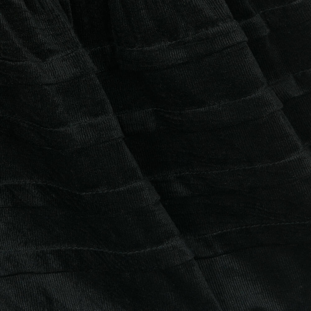 Petite Amalie-Girls Black Needlecord Dress | Childrensalon Outlet