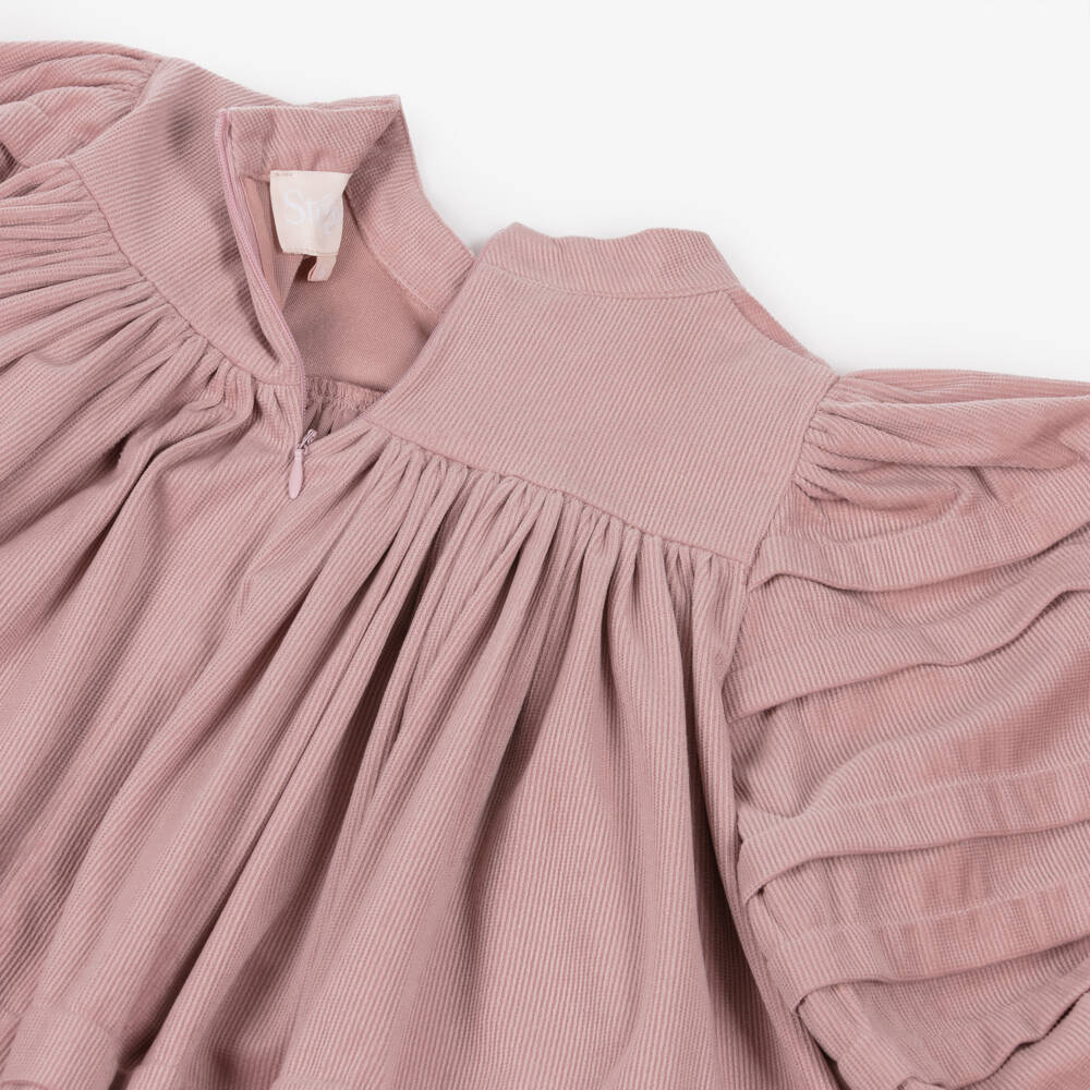 Petite Amalie-Girls Blush Corduroy Frock | Childrensalon Outlet