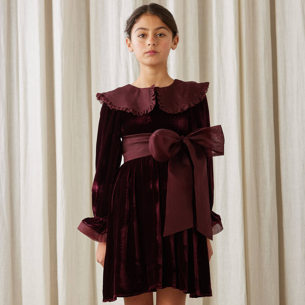 Petite red velvet dress shop