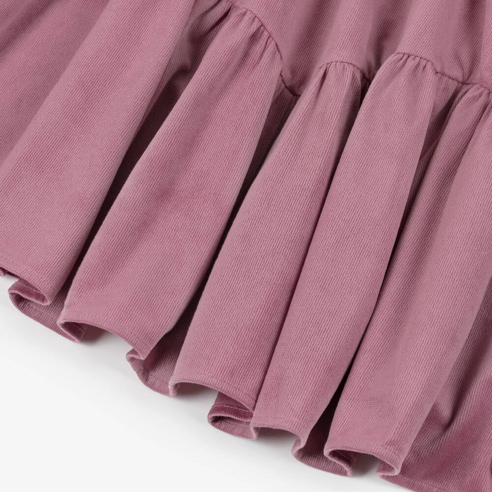 Petite Amalie-Girls Corduroy Dress with Lace Trim | Childrensalon Outlet