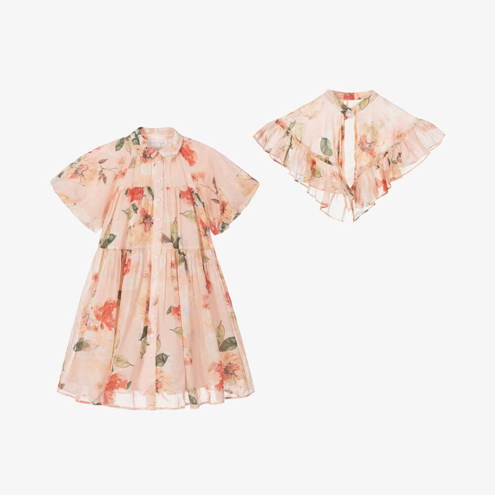 Petite Amalie-طقم كتان وردي ناعم للبنات | Childrensalon Outlet