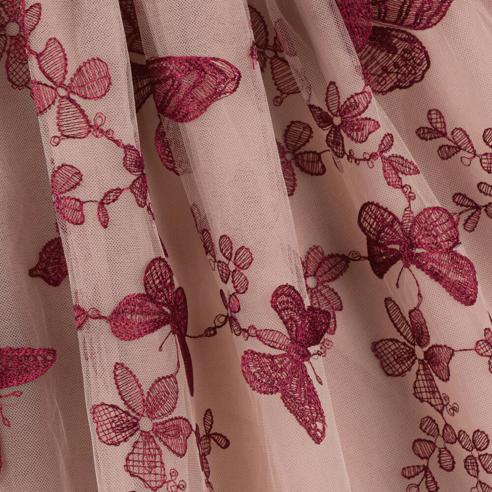 Petite Amalie-Girls Dusky Pink Tulle Charm | Childrensalon Outlet