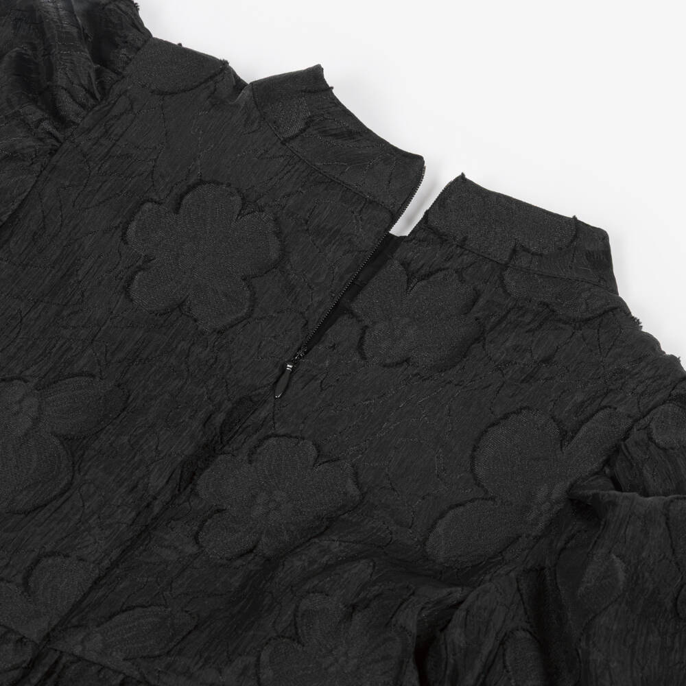 Petite Amalie-فستان جاكار أسود أنيق للبنات | Childrensalon Outlet