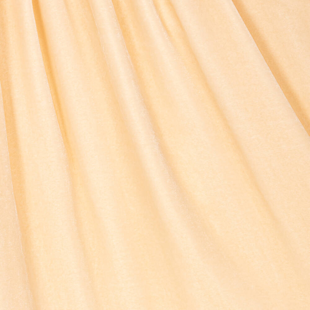 Petite Amalie-Girls Golden Beige Velvet Dress | Childrensalon Outlet
