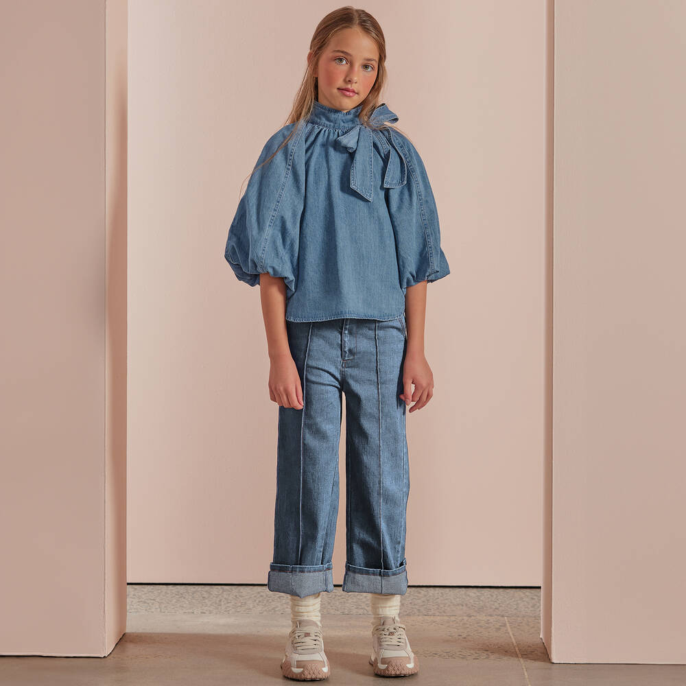 Jean bleu cheap clair fille